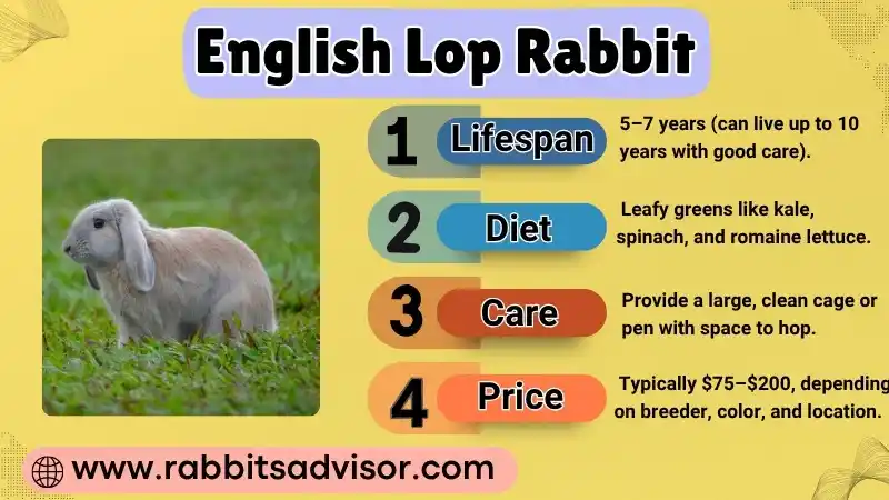 English Lop Rabbit: Lifespan, Size, Colors, Sale, and Price & Cost